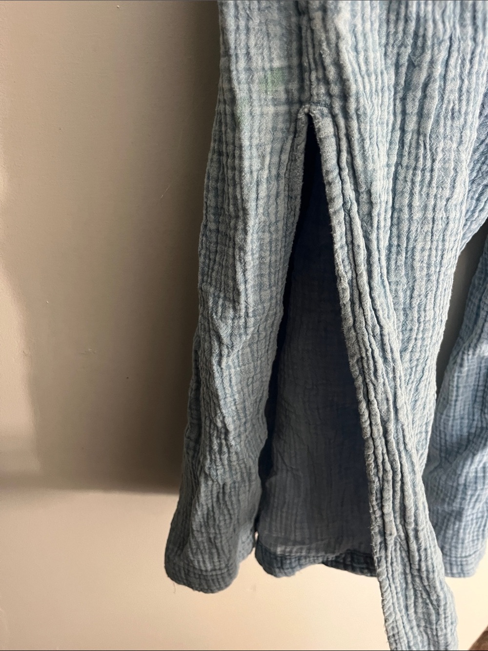 Free People blue pants with slit - Picture 3 of 3